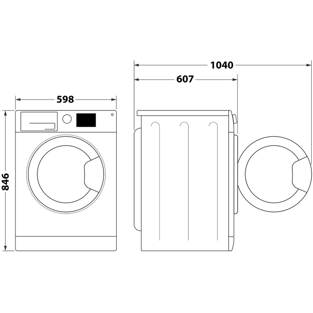 Uscator de rufe WHIRLPOOL WP C8 WBS EE, 6th Sense, Pompa de caldura, 8 kg, 15 programe, Clasa C, alb