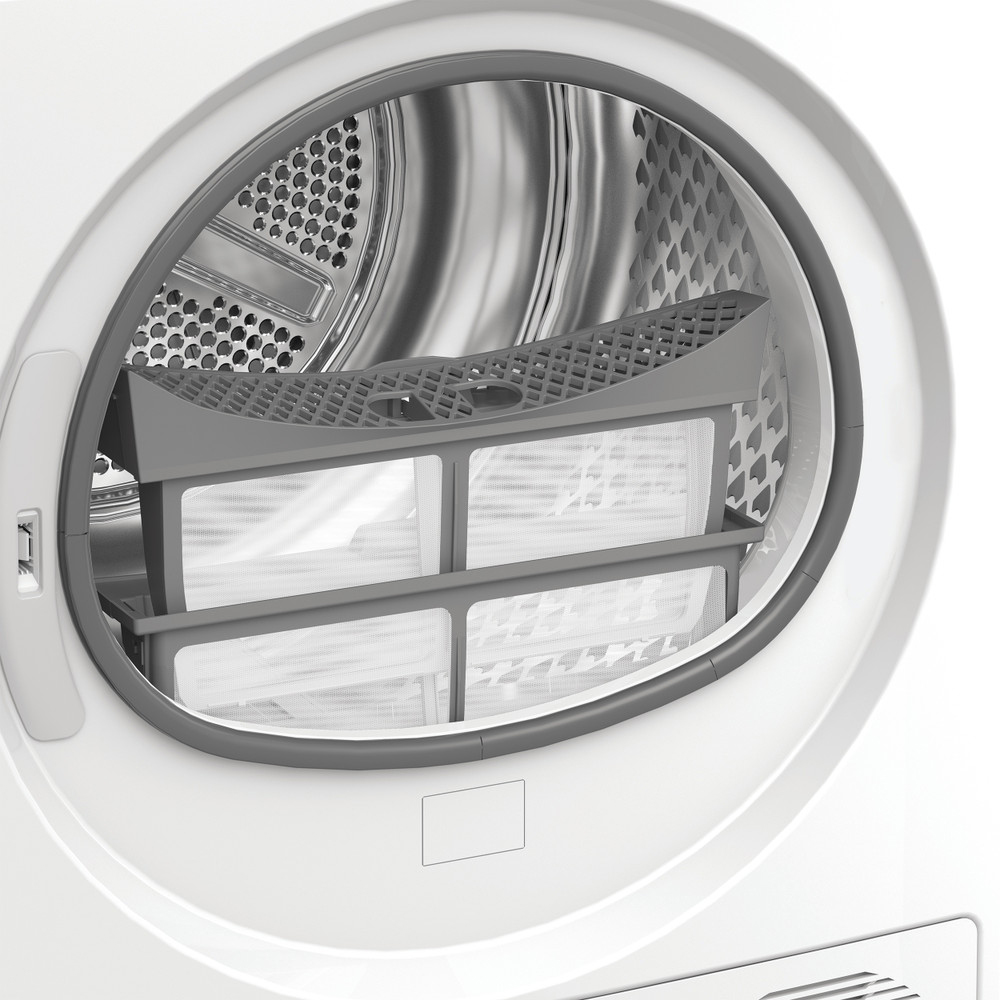 Uscator de rufe WHIRLPOOL WP C9 WBS EE, 6th Sense, Pompa de caldura, 9 kg, 15 programe, Clasa C, alb