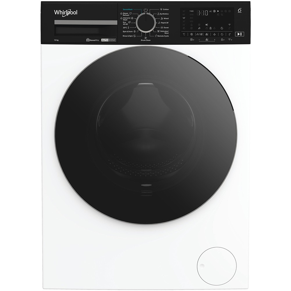 Masina de spalat rufe frontala WHIRLPOOL WPM 27W ADS EE, 6th Sense, Steam, 12 kg, 1400rpm, Clasa A, alb