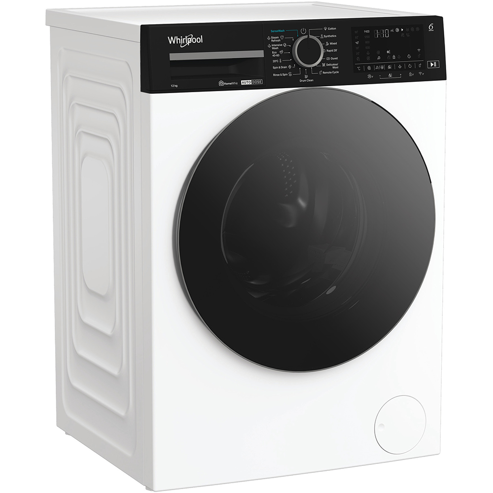 Masina de spalat rufe frontala WHIRLPOOL WPM 27W ADS EE, 6th Sense, Steam, 12 kg, 1400rpm, Clasa A, alb