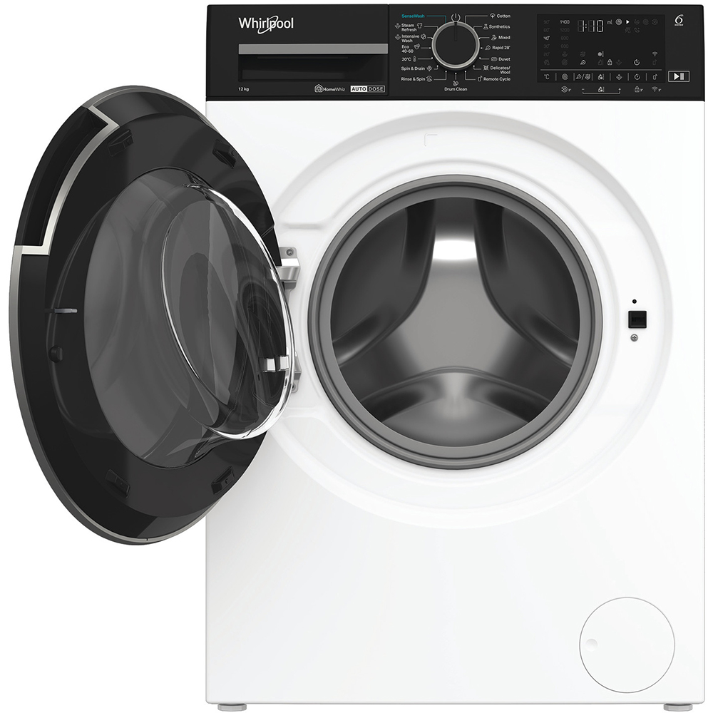 Masina de spalat rufe frontala WHIRLPOOL WPM 27W ADS EE, 6th Sense, Steam, 12 kg, 1400rpm, Clasa A, alb