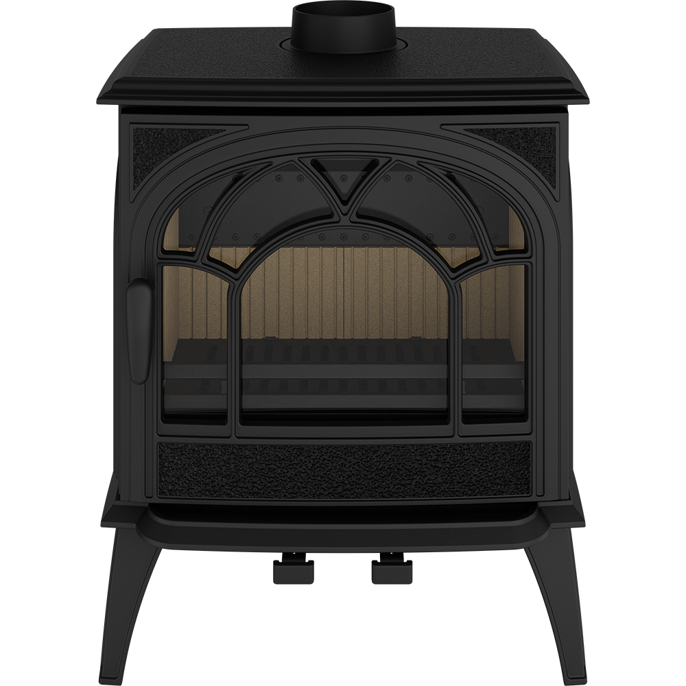 Semineu pe lemne NORDFLAM Nicea, fonta, 9kW, 63.8 x 50.4 x 82 cm, negru