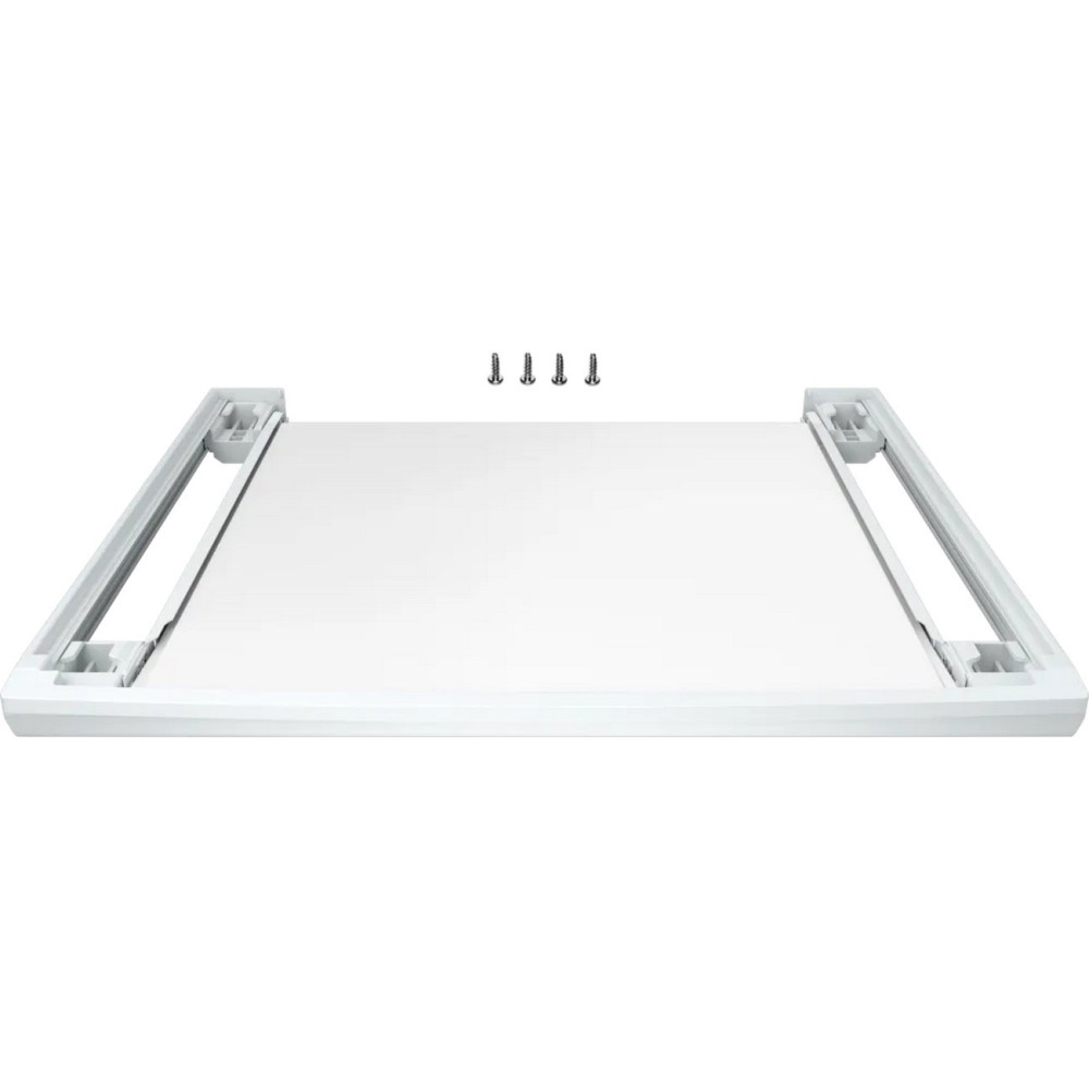 Kit suprapunere uscator si masina de spalat BOSCH WTZ27500, placa telescopica, alb
