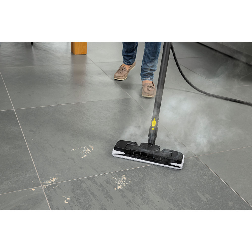 Aparat de curatat cu abur KARCHER SC 3 Easyfix + Window Nozzle 15136640, 1l, 1900W, alb-negru