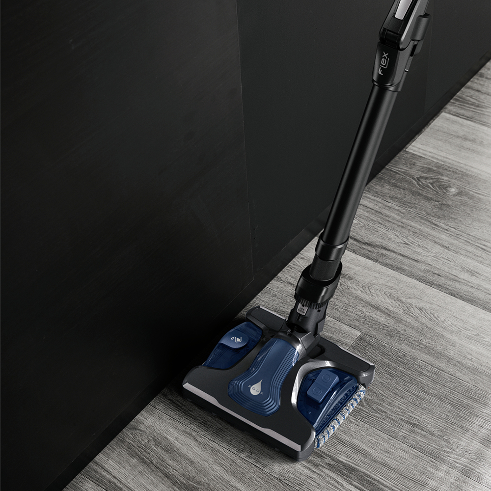 Aspirator vertical ROWENTA X-Force Flex 15.60 RH99G1WO, 0.9l, 32.4V, autonomie max 80 min, negru-auriu