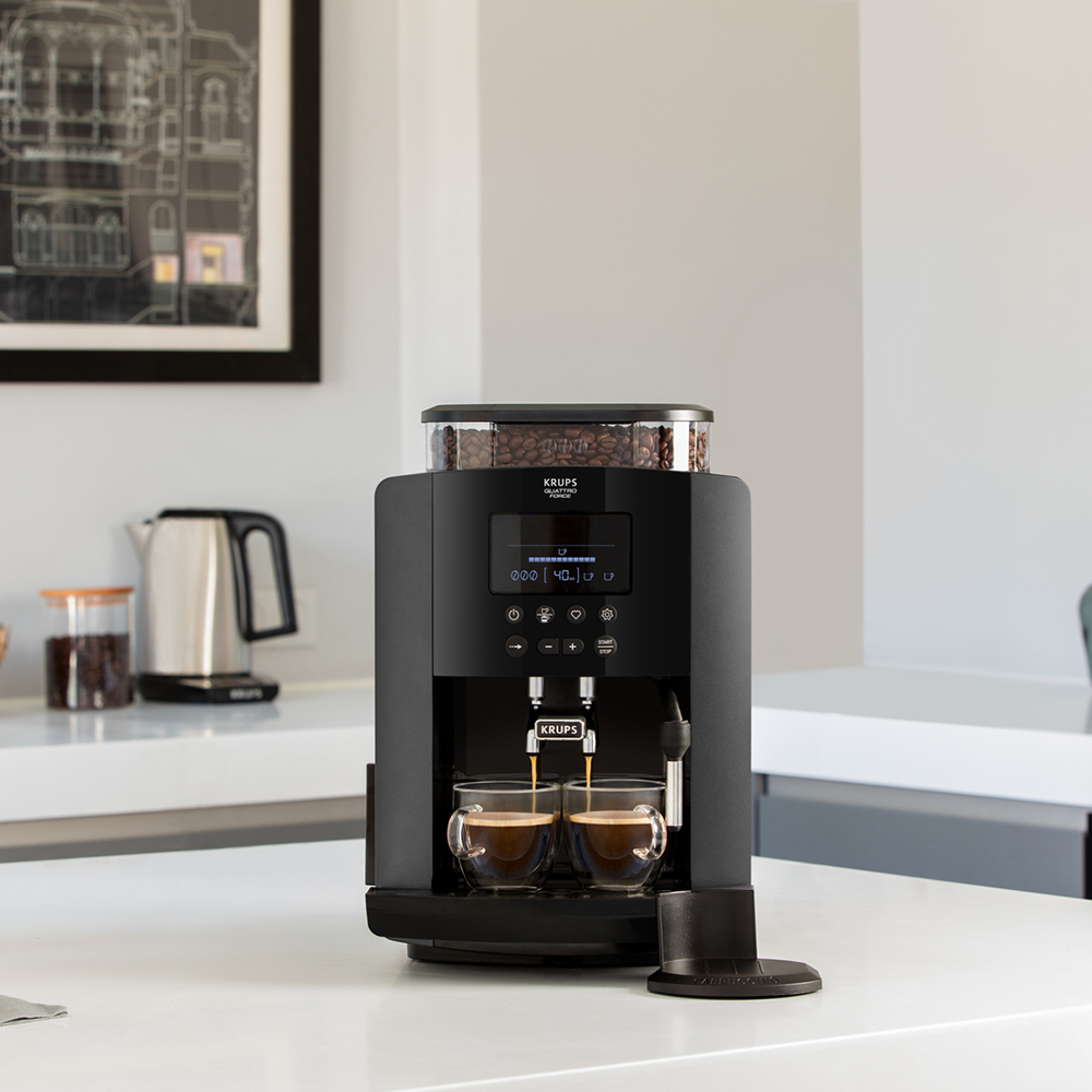 Espressor automat KRUPS Arabica Latte EA819E10, 1.7l, 1450W, 15 bar, negru