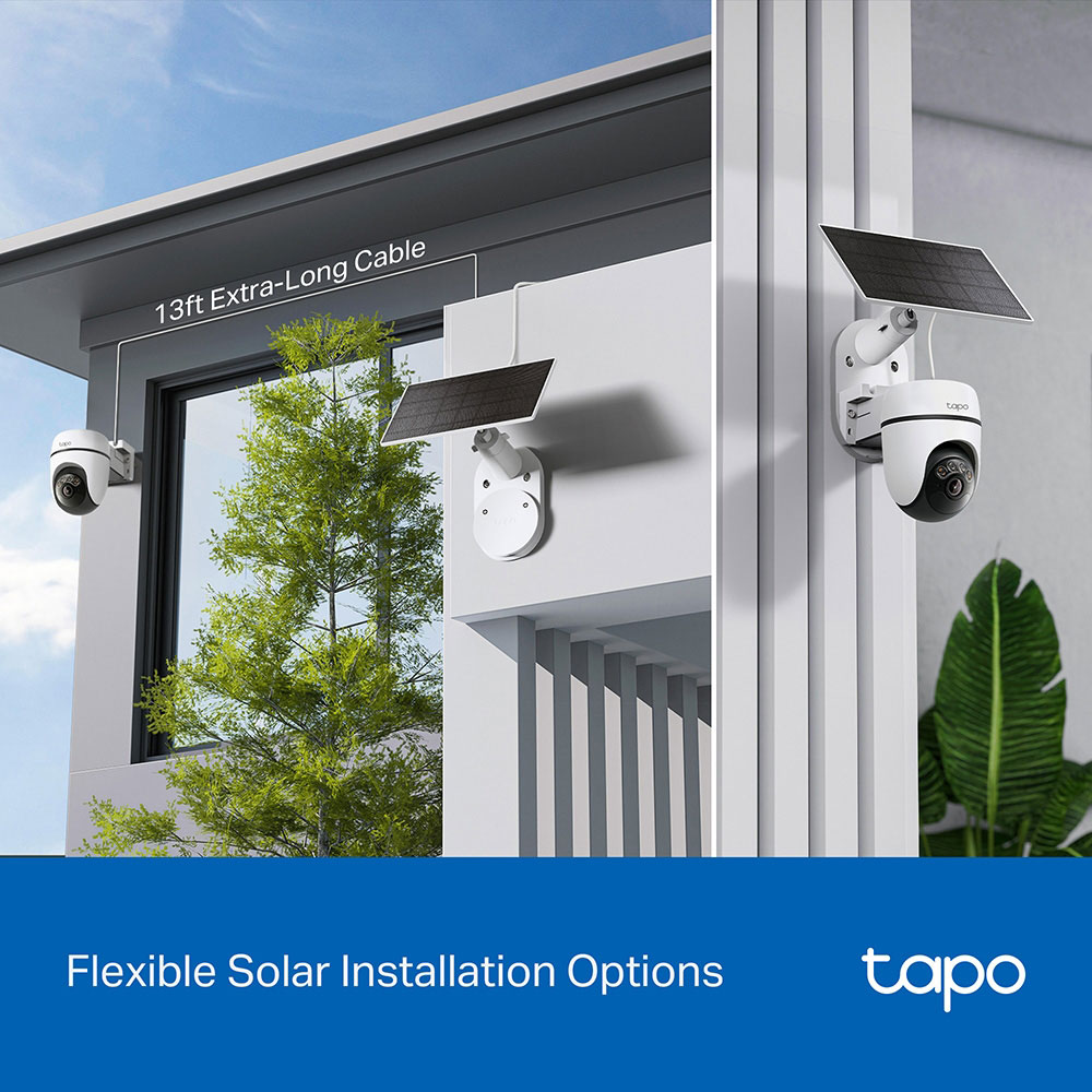 Kit camera IP Wireless exterior TP-LINK Tapo C610, 3MP, 1296p, IP65, IR, Night Vision, alb