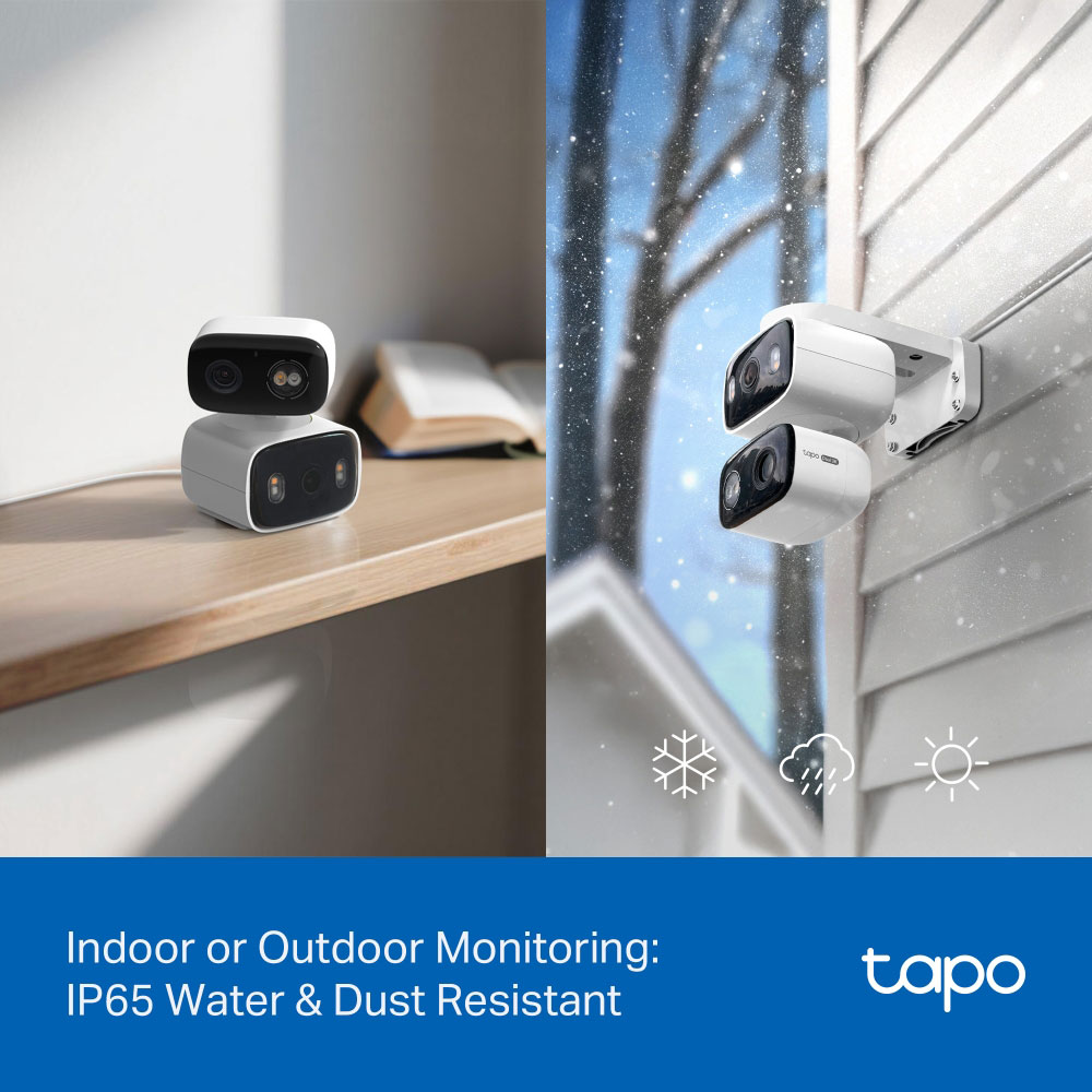 Camera IP Wireless Duala Tapo C246D, 6MP, IR, Night Vision, alb