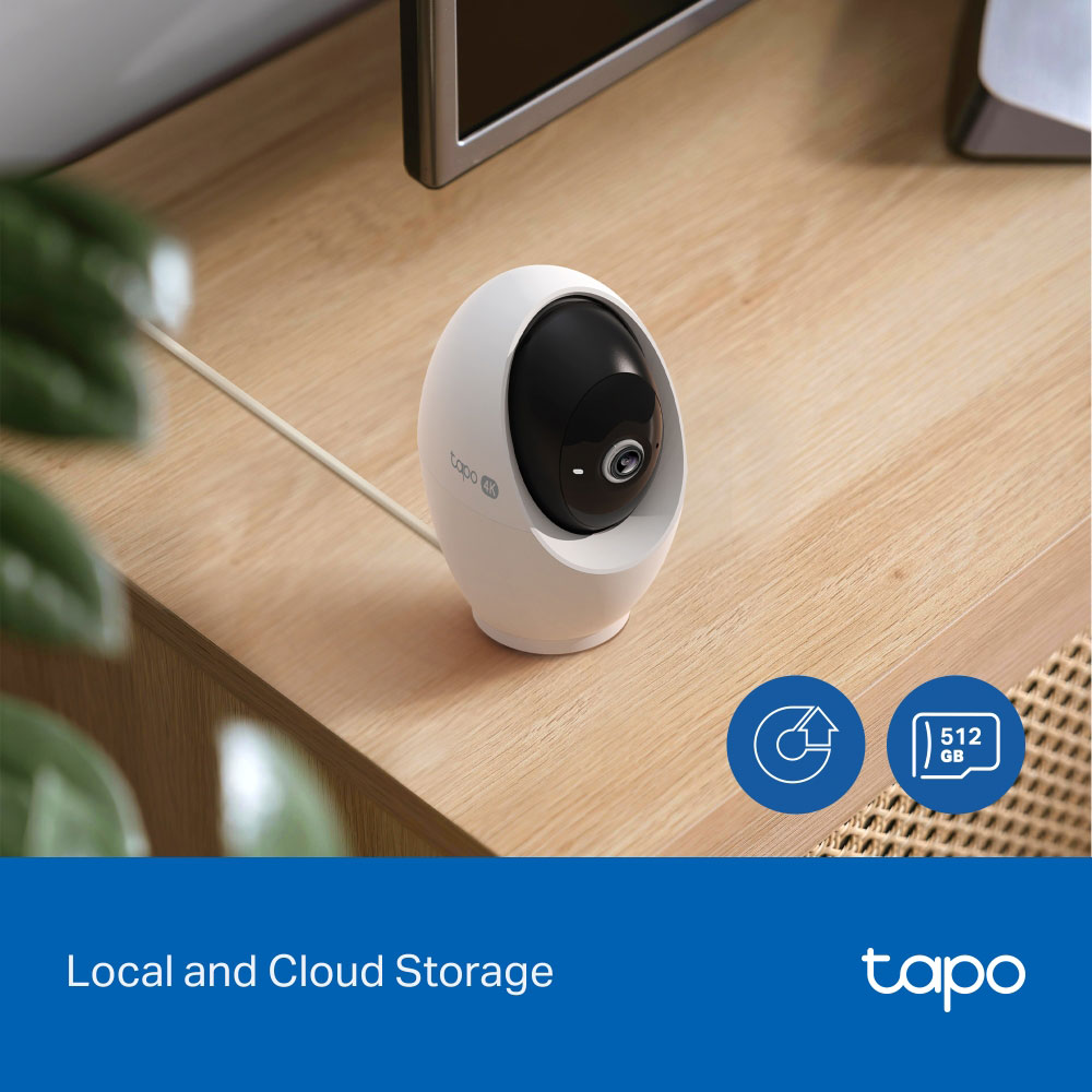 Camera IP Wireless Tapo C260, 8MP, IR, Night Vision, alb