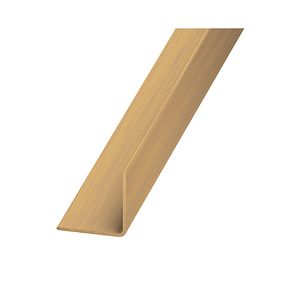 Cornier PVC, 20 x 20 mm, 2 m, stejar