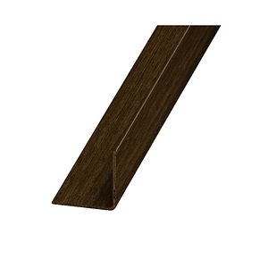 Cornier PVC, 20 x 20 mm, 2 m, maro inchis