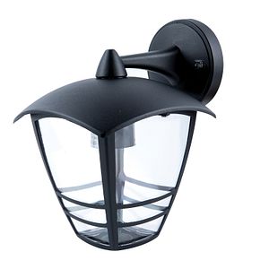 Aplica exterior PHILIPS Creek, E27, 60W, IP44, metal si plastic, negru