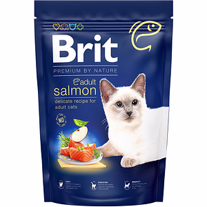 Hrana uscata pentru pisici BRIT Premium by Nature, Adult, Somon, 1.5 kg