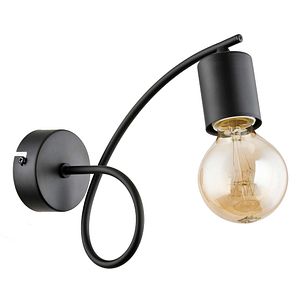 Aplica de perete ALFA Tango, bec incandescent, E27, 60W, negru