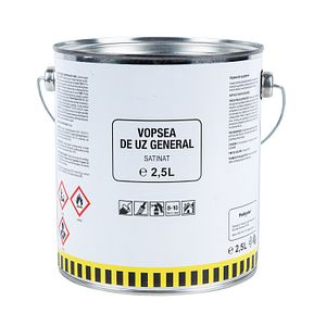 Vopsea de uz general, culoare alb, 2.5 L