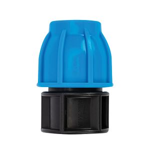 Dop compresiune PEHD, 32mm, polipropilena, negru-albastru
