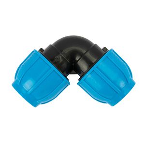 Cot compresiune PEHD, 40mm, polipropilena, negru-albastru