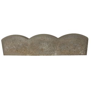 Bordura Arcade 3, 100 x 5 x 25 cm, beton, gri