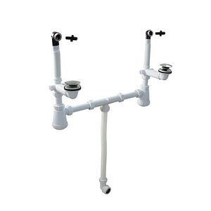 Kit sifon Cooke & Lewis Imandra, pentru chiuveta cu 2 cuva, 63 mm, 1 1/4"