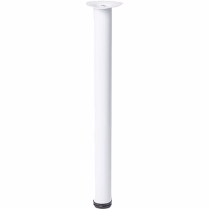 Picior masa GOODHOME Nantua, 87 x 6 cm, otel, alb
