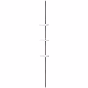 Bara pentru set de dus GOODHOME Koros, cu cosuri din plastic, 130-280 cm, argintiu-alb