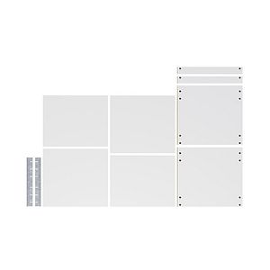 Rafturi si baza pentru dulap inalt cu electrocasnice GoodHome Caraway, 60 x 57 cm, alb