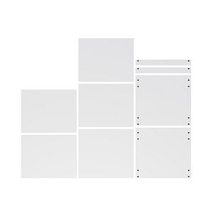 Rafturi si baza pentru dulap inalt GoodHome Caraway, 60 x 57 cm, alb