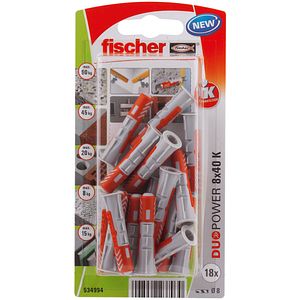 Set dibluri FISCHER DuoPower, 8 x 40mm, 18 bucati