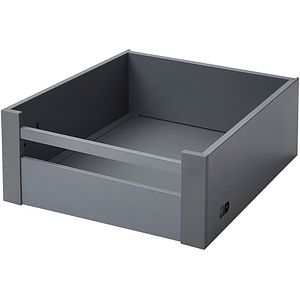 Front sertar GOODHOME Soto, Aluminiu, 35.5 x 18,7 x 1.3 cm, Gri