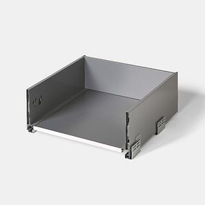 Sertar adanc GOODHOME Soto, cu inchidere silentioasa, 46.4 x 19 x 45 cm, sarcina maxima 25 kg, PAL si metal, gri