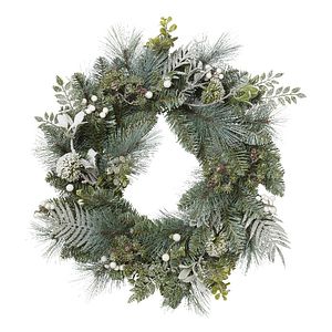 Coronita cu sclipici, 60 cm, polietilena, verde