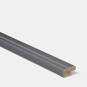 Cornisa GOODHOME Stevia, mdf, 240 x 3.5 cm, antracit lucios