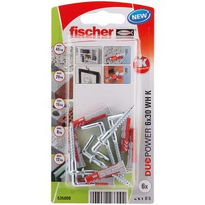 Set dibluri FISCHER DuoPower, 6 x 30mm, 6 bucati