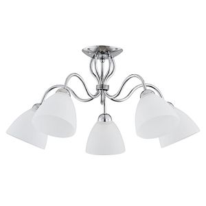 Lustra, Argintiu, 60 W, 5 x E27  Alfa Ariel
