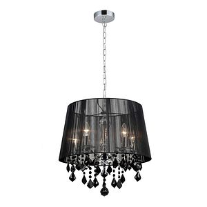 Lustra, Negru, 40 W, 5 x E14 Italux Cornelia