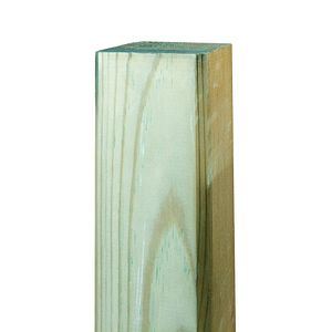 Stalp gard, lemn, 7 x 7 x 100 cm, verde