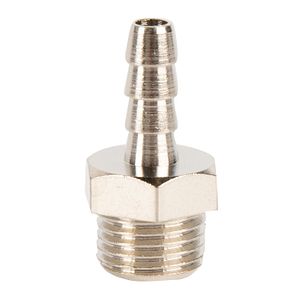 Adaptor furtun SEA, filet exterior, 1/4", 6mm, alama, argintiu