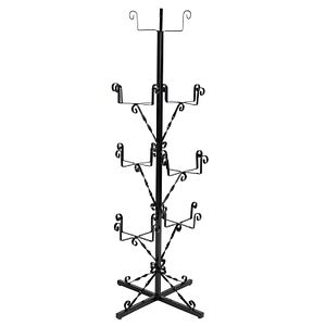 Suport ghiveci, metal, 110 cm, negru
