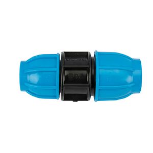 Mufa compresiune redusa PEHD, 32-25mm, polipropilena, negru-albastru