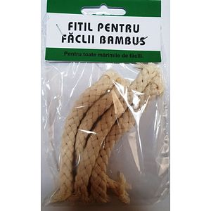 Set fitil faclii bambus, 4 bucati