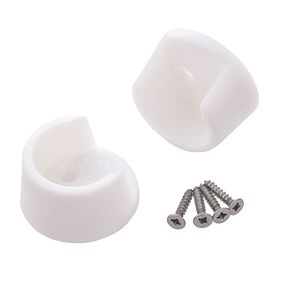 Suport bara dulap Suki 6280222, plastic, 25 mm, alb