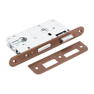 Broasca ingropata usa exterior YALE, 43x54 mm, cilindru, maro