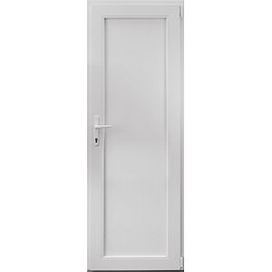 Usa exterior APLAST, fara geam, stanga, PVC, 78 x 205 cm, alb
