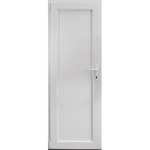 Usa exterior APLAST, fara geam, dreapta, PVC, 78 x 205 cm, alb