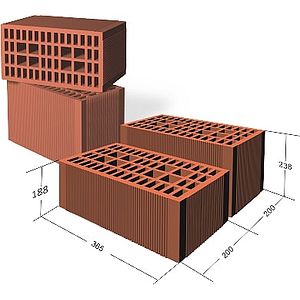 Caramida SOCERAM NF, 36.5x20x23.8 cm