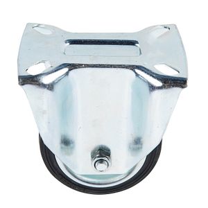 Roata utilitara, placa fixa, din cauciuc solid, 80 x 25 mm, 50 kg