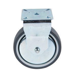 Rola utilitara cu placa fixa, 100 x 25 mm, 55 kg