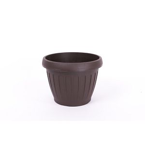 Ghiveci flori HARPLAST, D 20 cm, maro