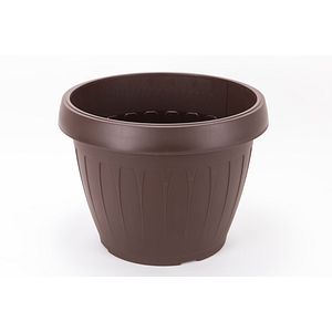 Ghiveci flori HARPLAST, D 23 cm, maro