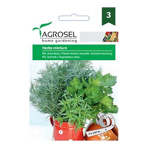 Seminte mix aromatice: cimbru, marar, telina AGROSEL, 5.15 g